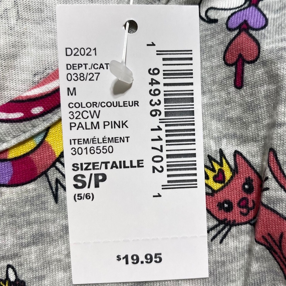 Girl's The Children's Place Long Sleeve Unicorn Skater Everyday Dress Small 5/6 - Picture 9 of 9